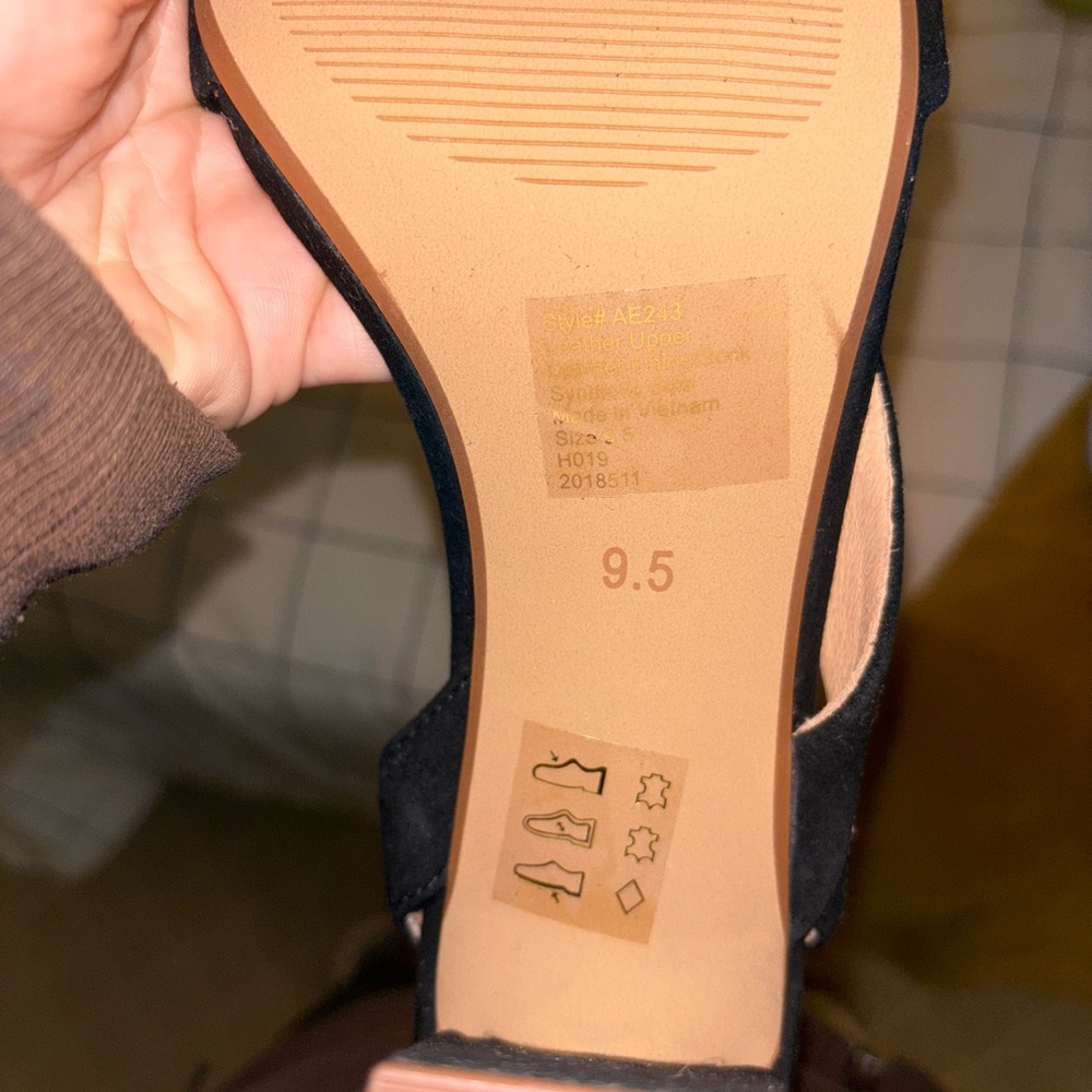 NWT Madewell Black Strappy Heels - Picture 2 of 3